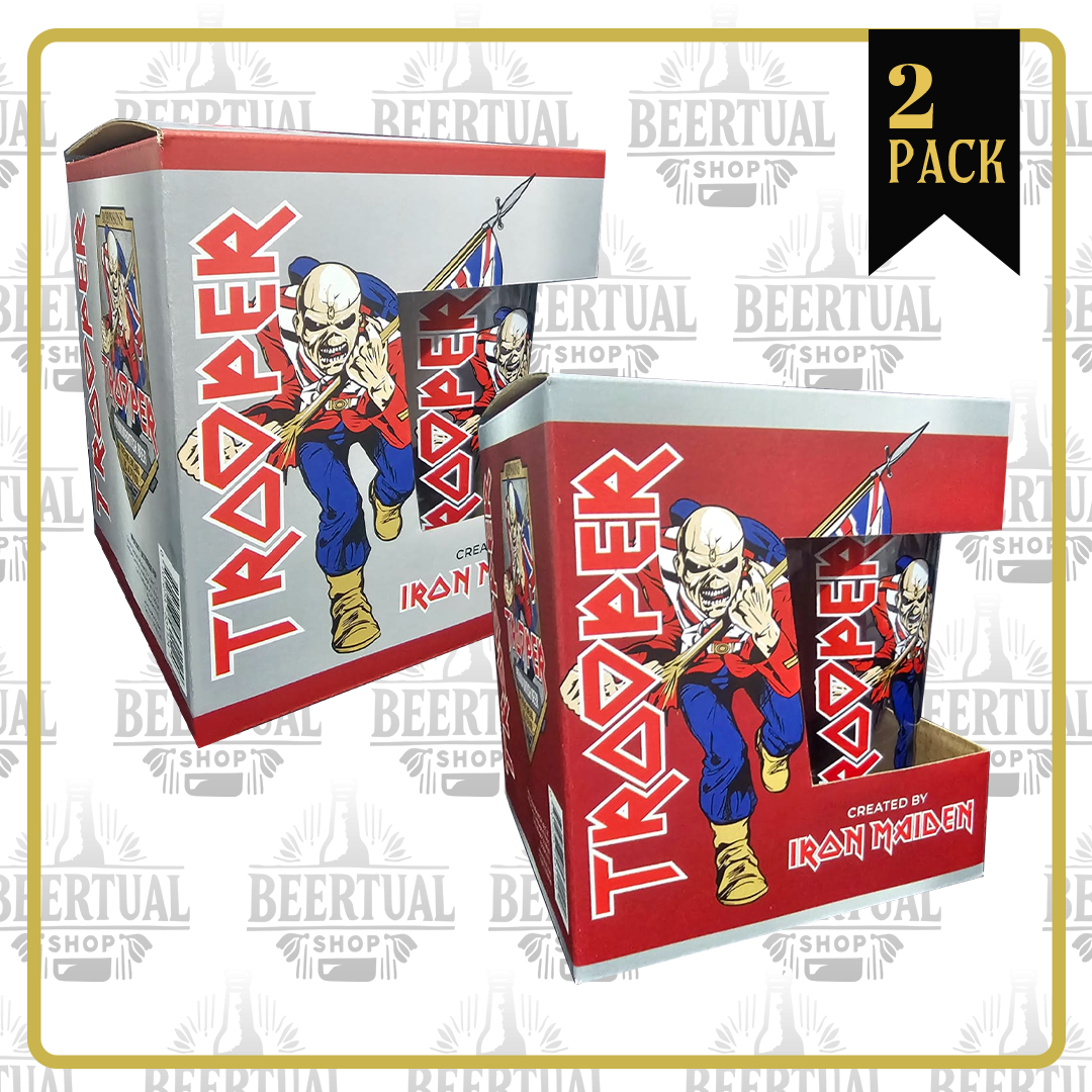 Trooper Box 3 Latas 500ml + Vaso ( 2 pack ) Nueva imagen