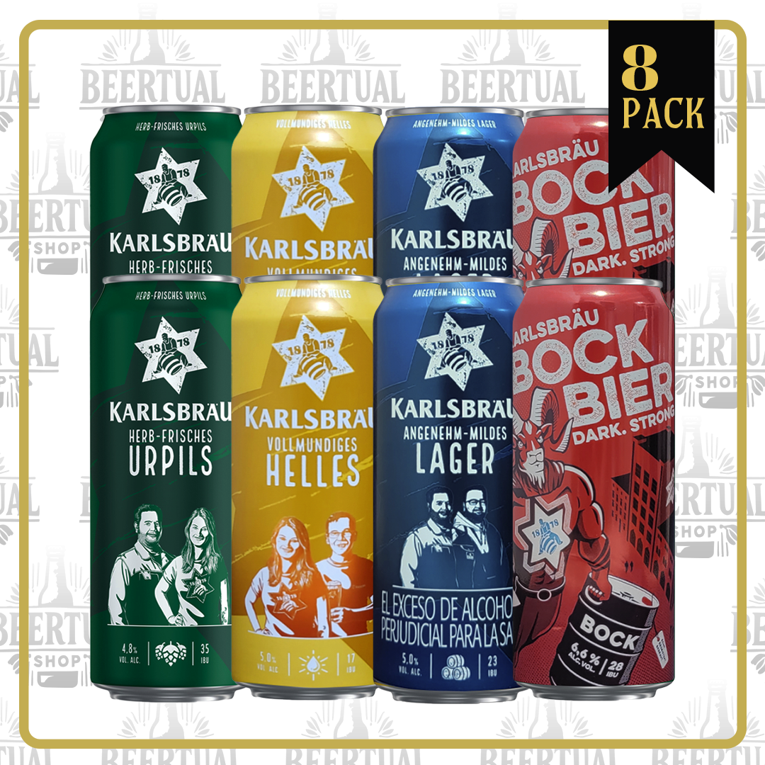 Karlsbrau MiX Lata 500ml ( 8 Pack 2 c/u)