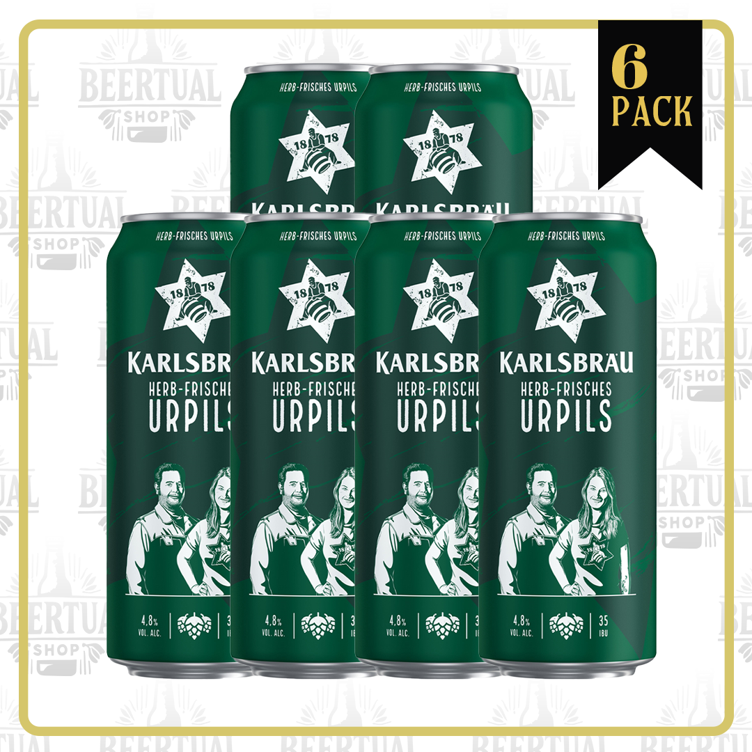 Karlsbrau Urpils Lata 500ml ( 6 Pack )